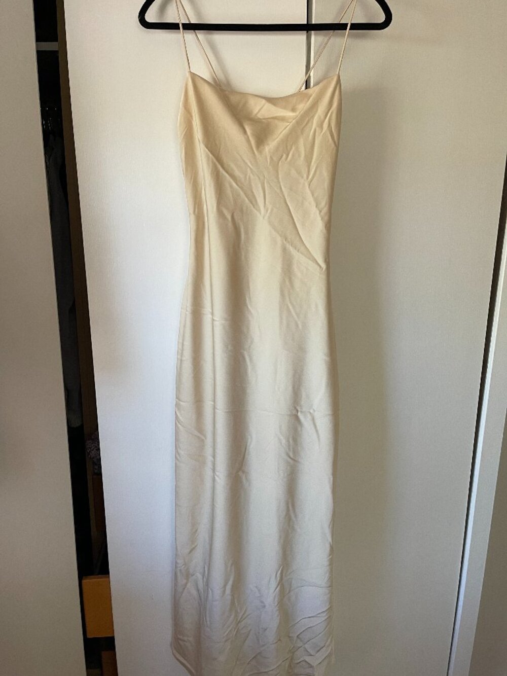 H&M Cream/Off white slip-style maxi dress